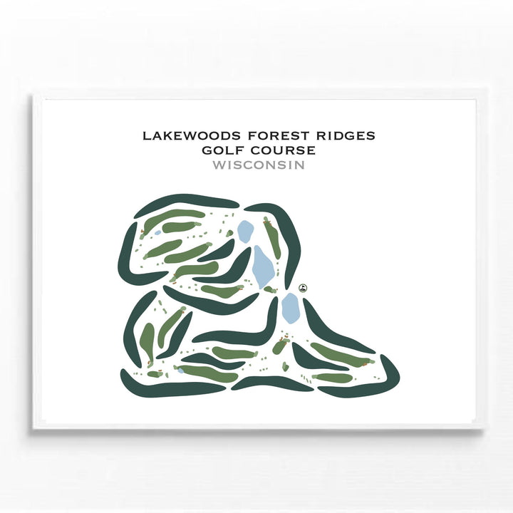 Lakewoods Forest Ridges Golf Course, Wisconsin - Printed Golf Courses