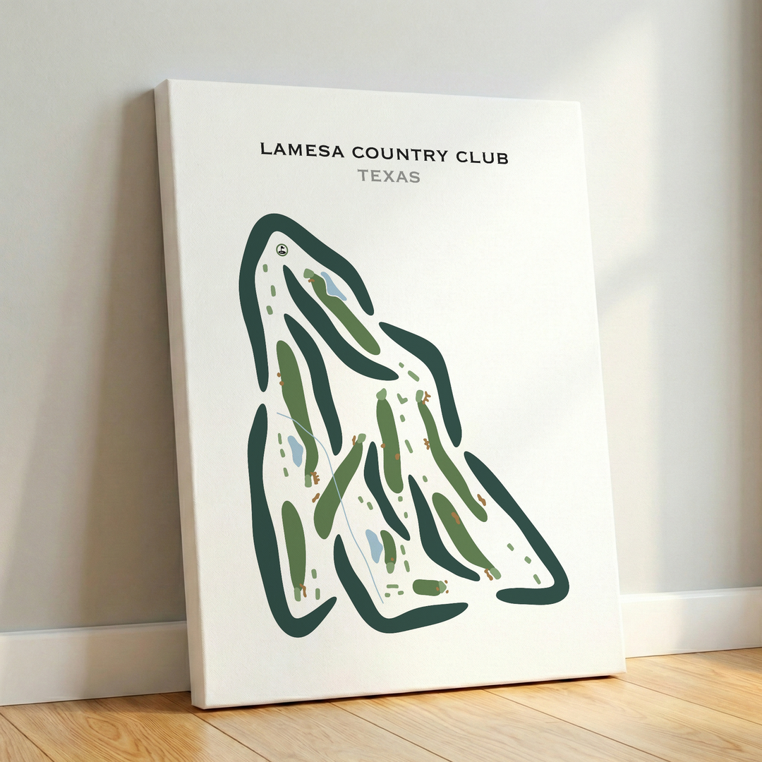Lamesa Country Club, Texas - Printed Golf Courses
