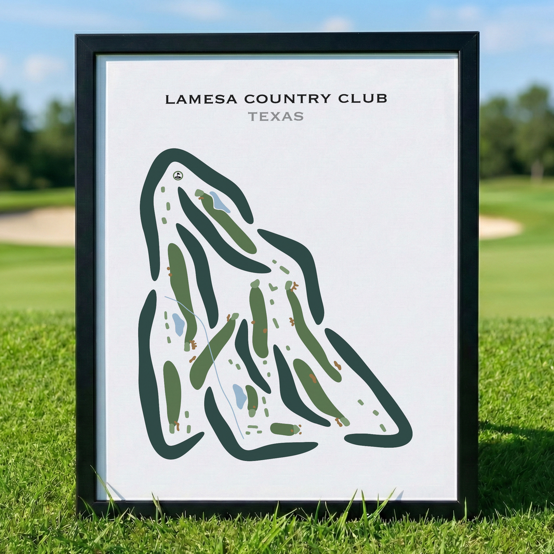 Lamesa Country Club, Texas - Printed Golf Courses