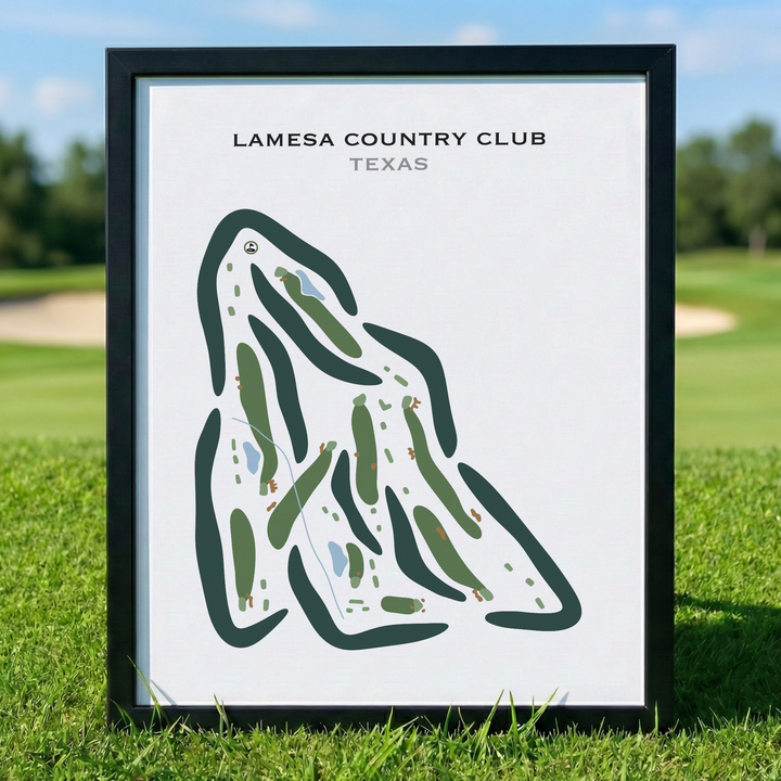 Lamesa Country Club, Texas - Printed Golf Courses