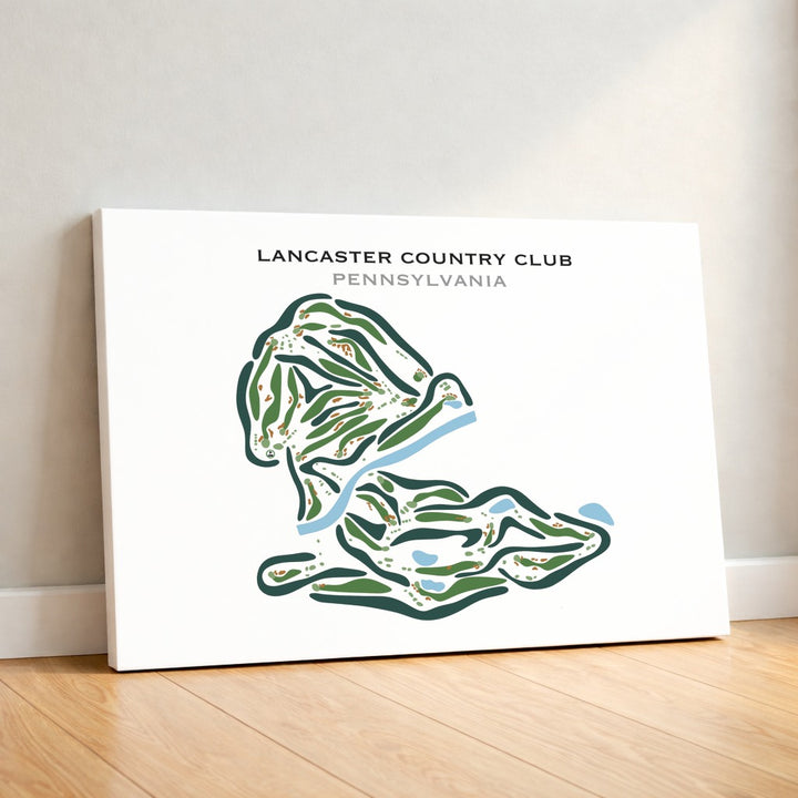 Lancaster Country Club, Pennsylvania - Printed Golf Courses