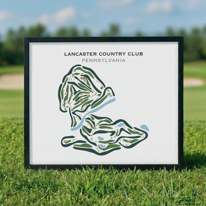 Lancaster Country Club, Pennsylvania - Printed Golf Courses