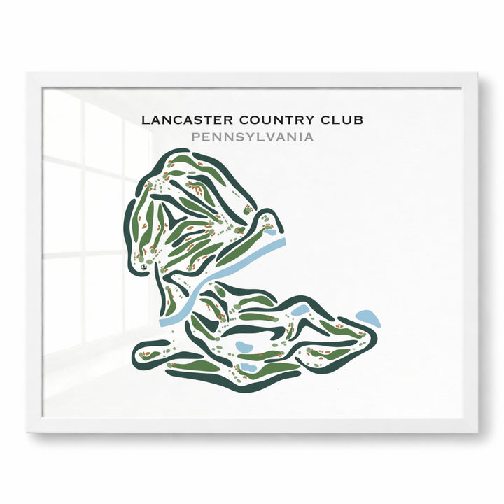 Lancaster Country Club, Pennsylvania - Printed Golf Courses