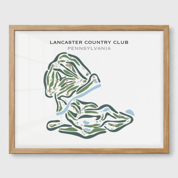 Lancaster Country Club, Pennsylvania - Printed Golf Courses