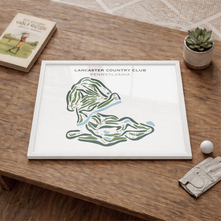 Lancaster Country Club, Pennsylvania - Printed Golf Courses