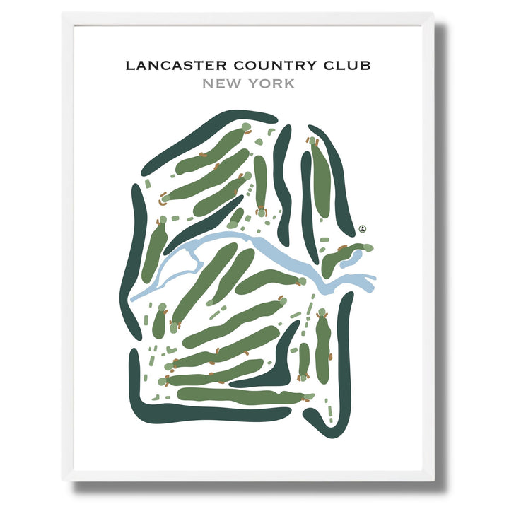 Lancaster Country Club, New York - Printed Golf Courses