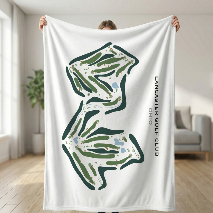 Lancaster Golf Club, Ohio - Printed Golf Course