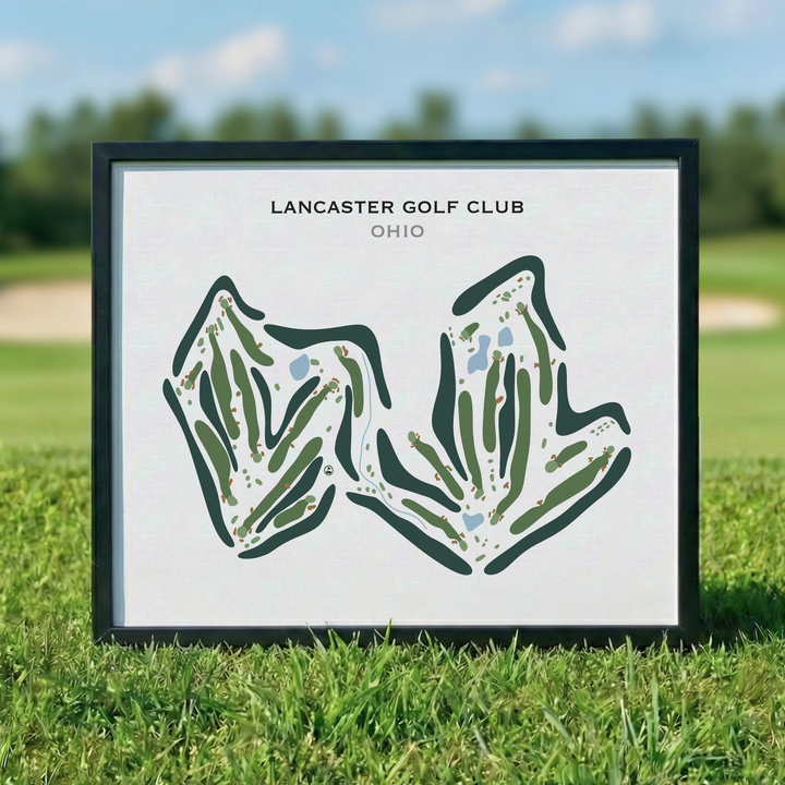 Lancaster Golf Club, Ohio - Printed Golf Course