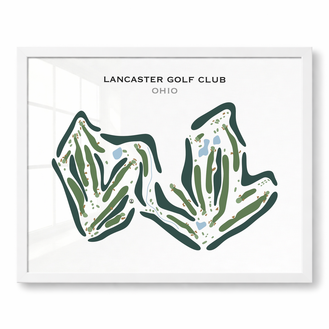 Lancaster Golf Club, Ohio - Printed Golf Course