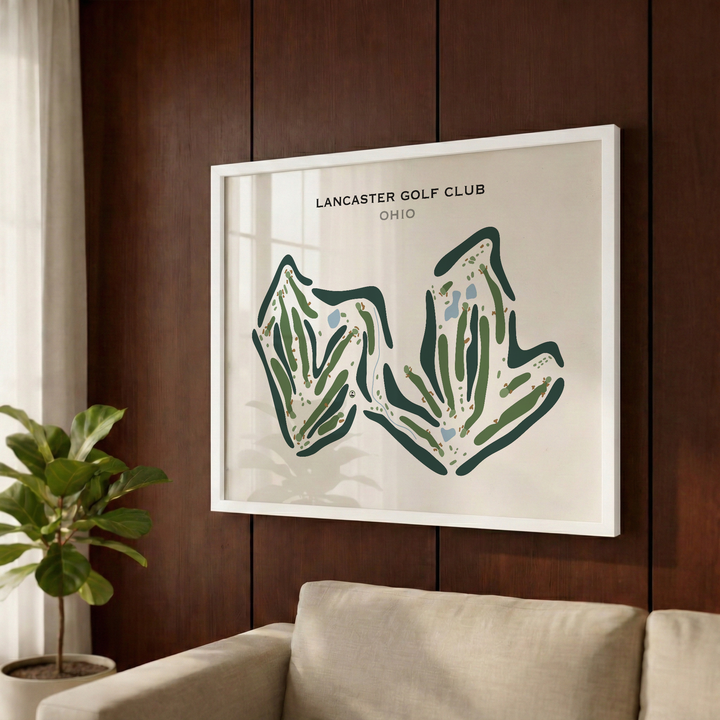 Lancaster Golf Club, Ohio - Printed Golf Course