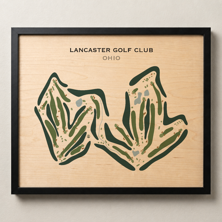 Lancaster Golf Club, Ohio - Printed Golf Course