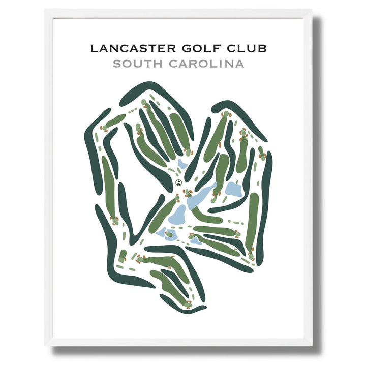 Lancaster Golf Club, South Carolina - Printed Golf Course