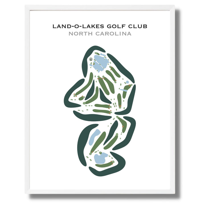 Land-O-Lakes Golf Club, North Carolina - Printed Golf Courses