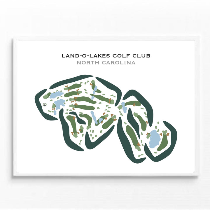 Land-O-Lakes Golf Club, North Carolina - Printed Golf Courses