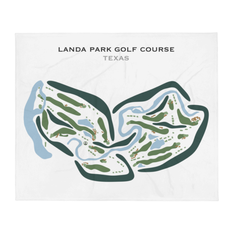 Landa Park Golf Course, Texas - Printed Golf Courses