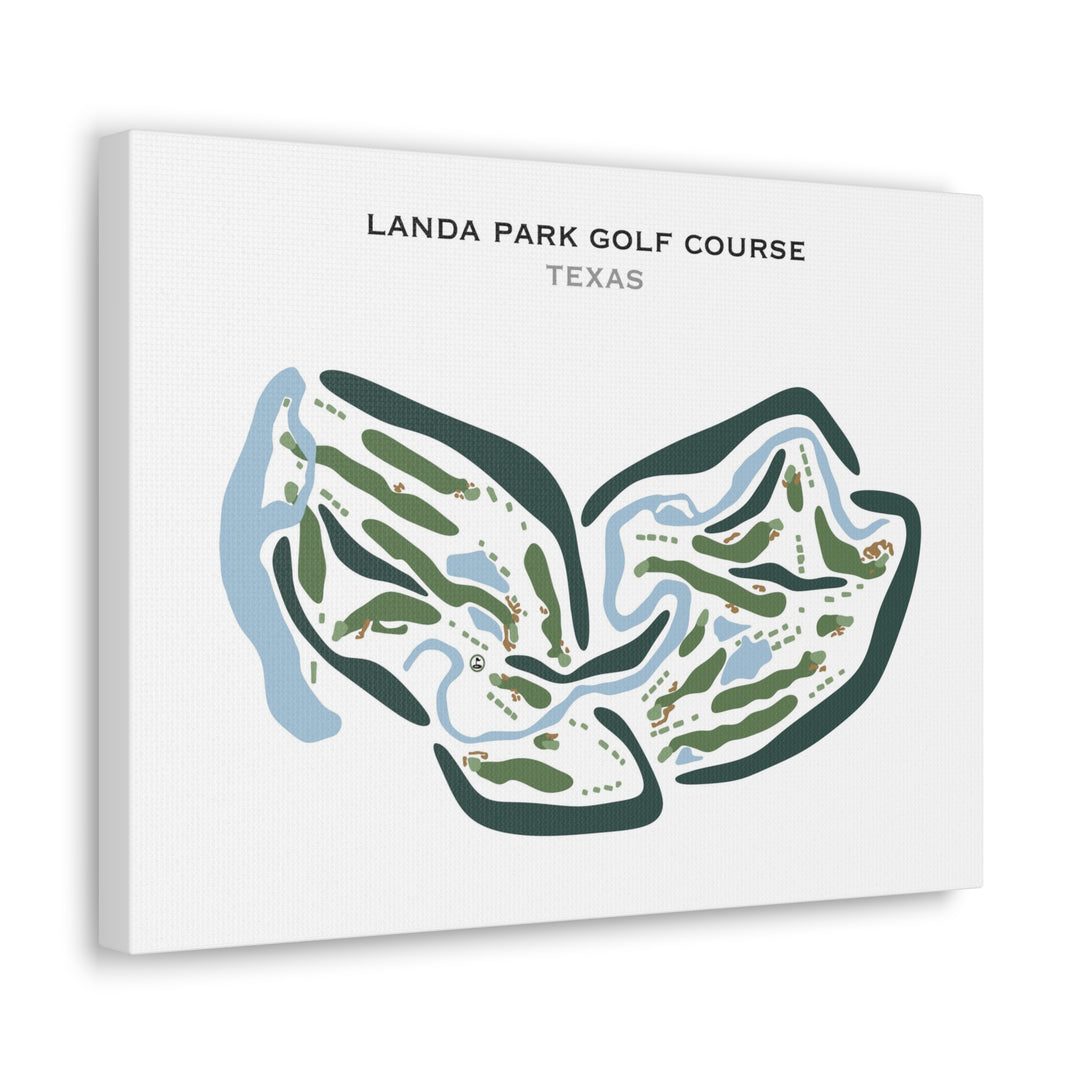 Landa Park Golf Course, Texas - Printed Golf Courses