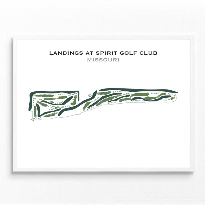 Landings At Spirit Golf Club, Missouri - Printed Golf Courses - Golf Course Prints