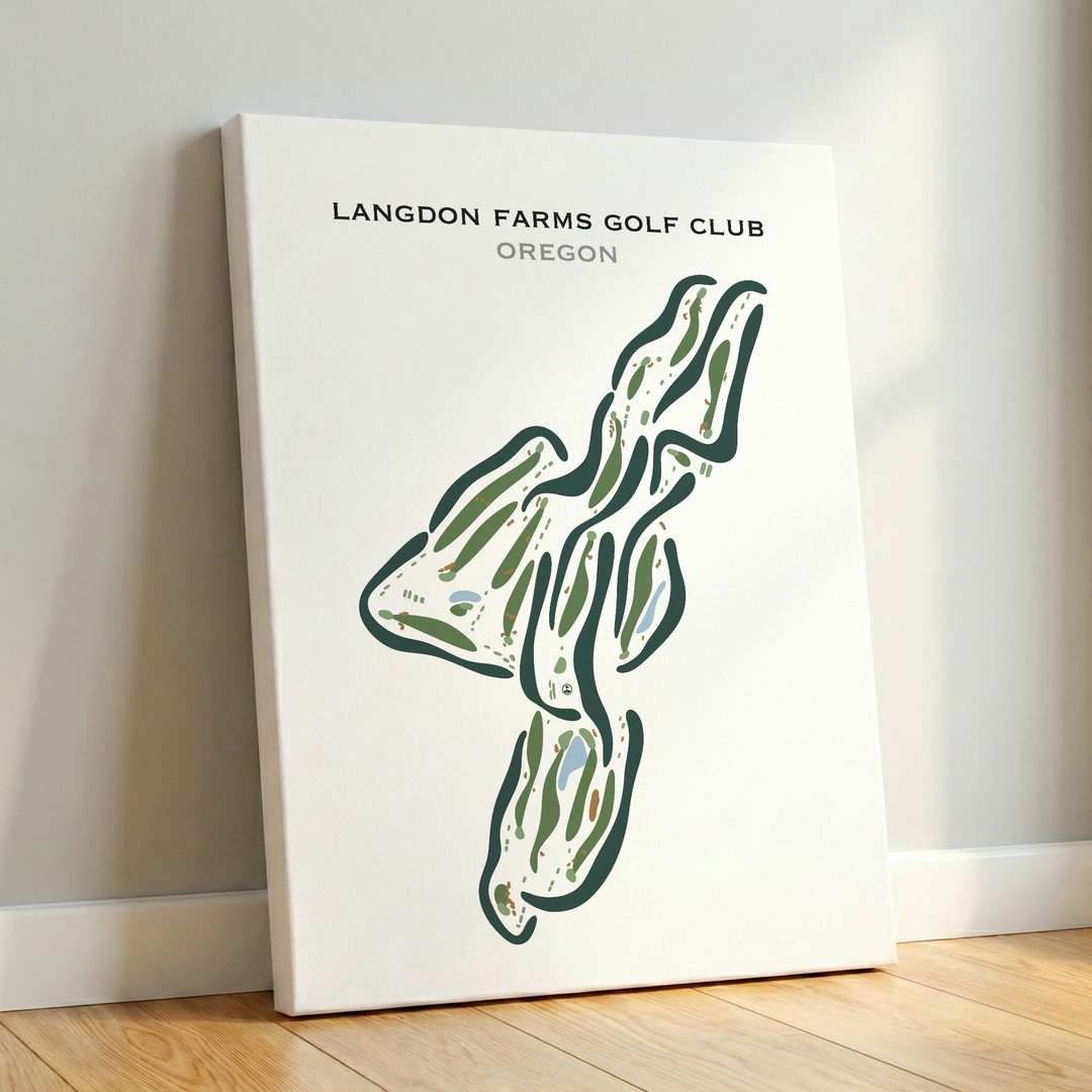 Langdon Farms Golf Club, Oregon - Printed Golf Courses