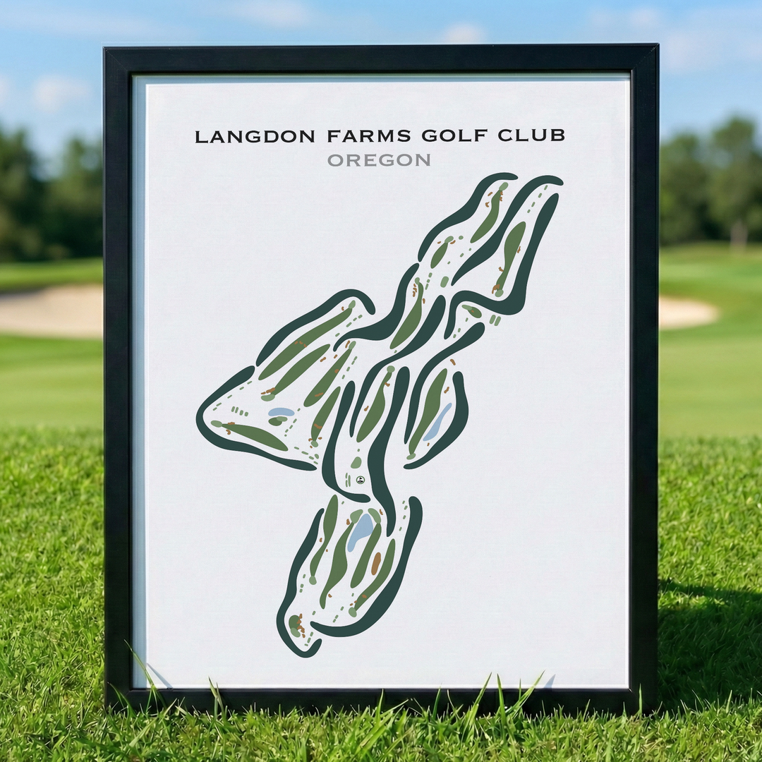 Langdon Farms Golf Club, Oregon - Printed Golf Courses