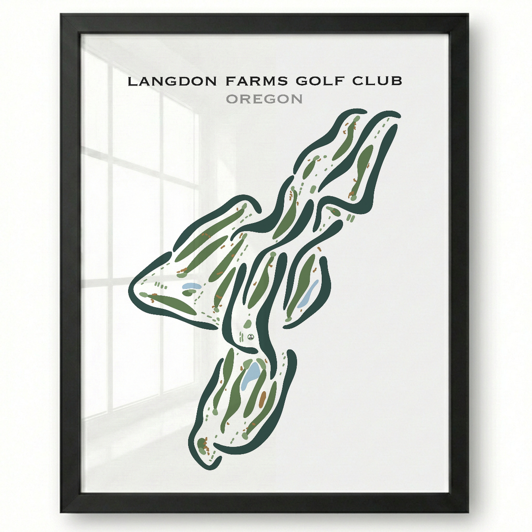 Langdon Farms Golf Club, Oregon - Printed Golf Courses