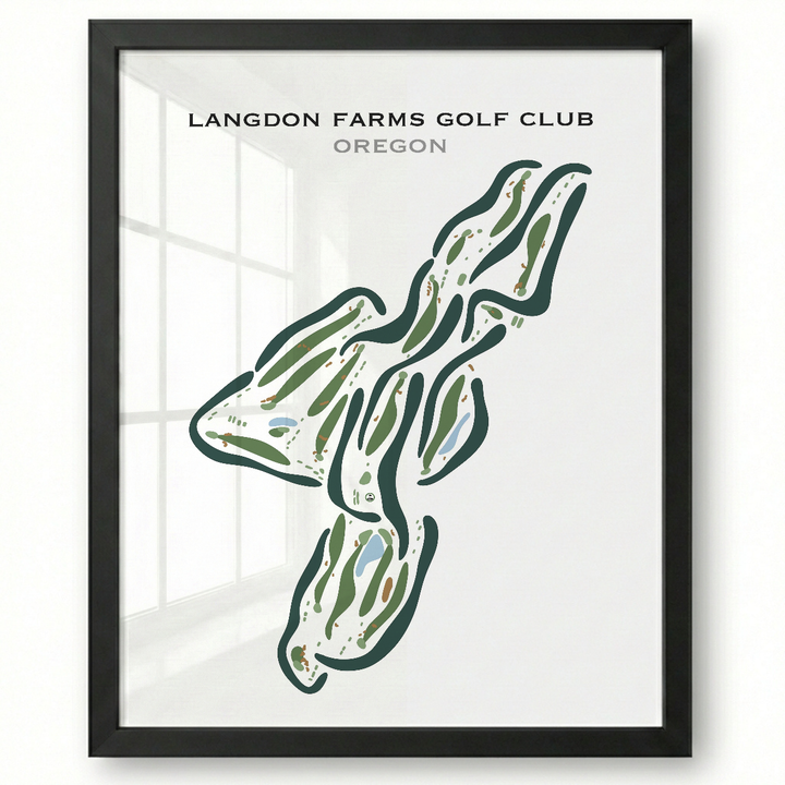 Langdon Farms Golf Club, Oregon - Printed Golf Courses