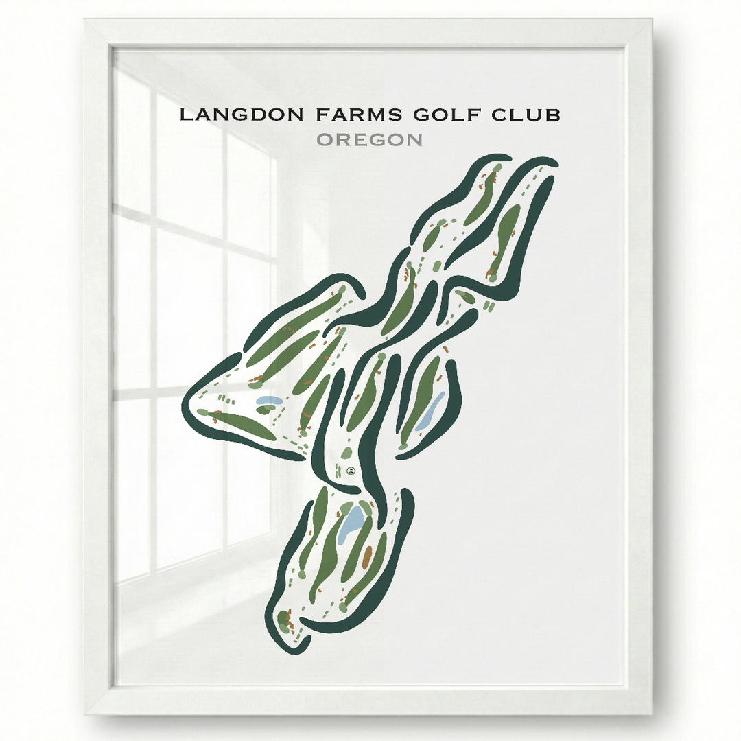 Langdon Farms Golf Club, Oregon - Printed Golf Courses