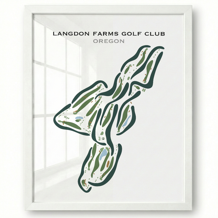Langdon Farms Golf Club, Oregon - Printed Golf Courses