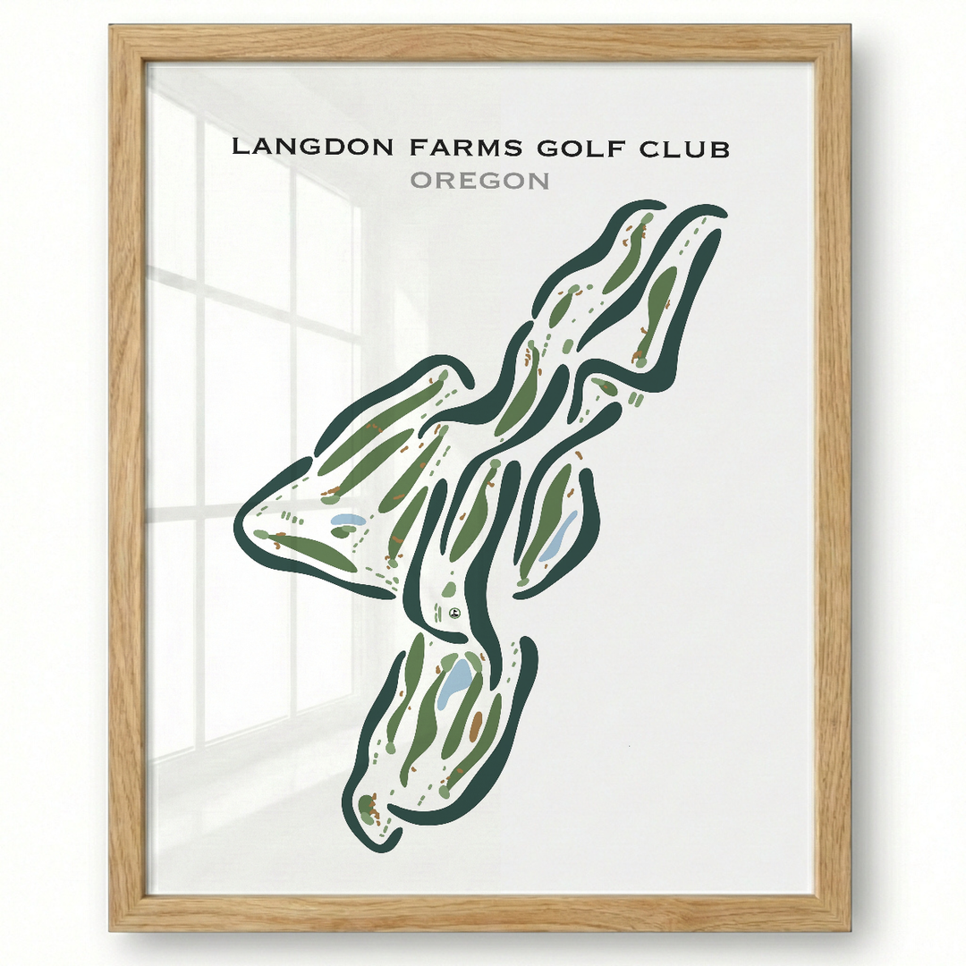 Langdon Farms Golf Club, Oregon - Printed Golf Courses