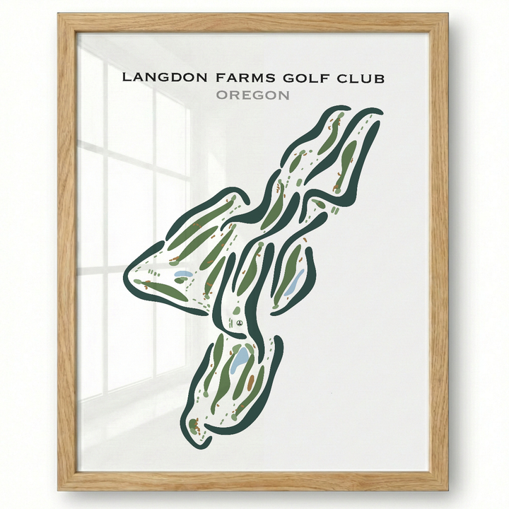 Langdon Farms Golf Club, Oregon - Printed Golf Courses