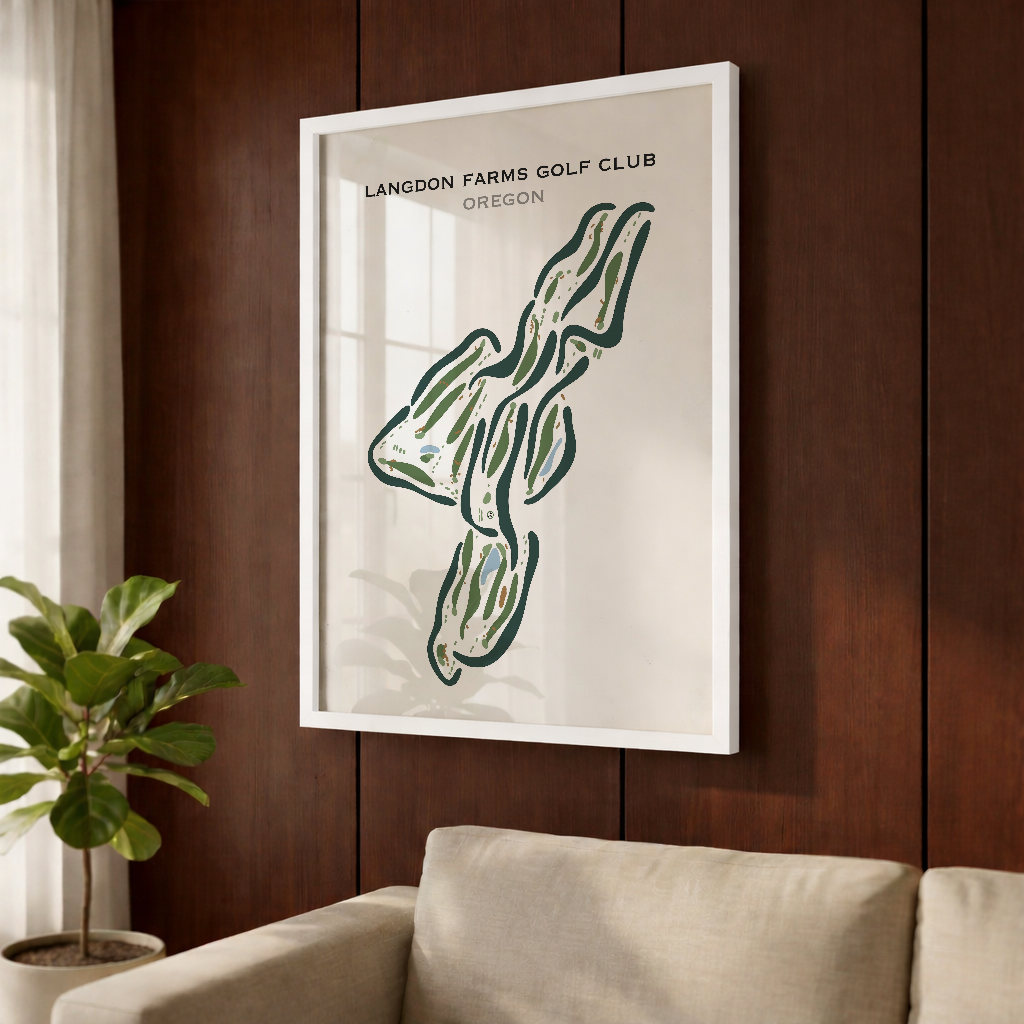 Langdon Farms Golf Club, Oregon - Printed Golf Courses