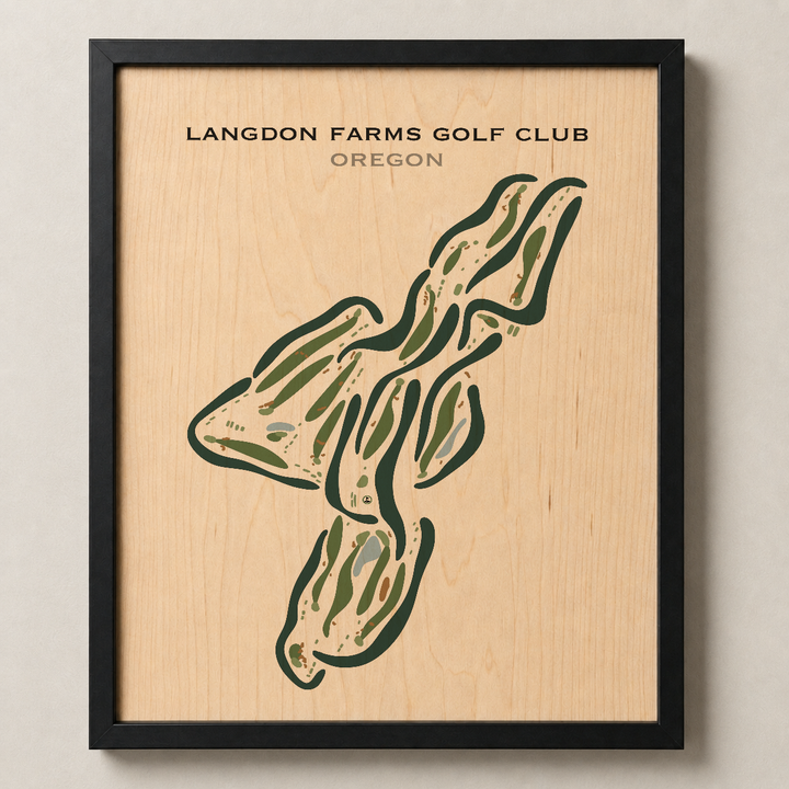 Langdon Farms Golf Club, Oregon - Printed Golf Courses