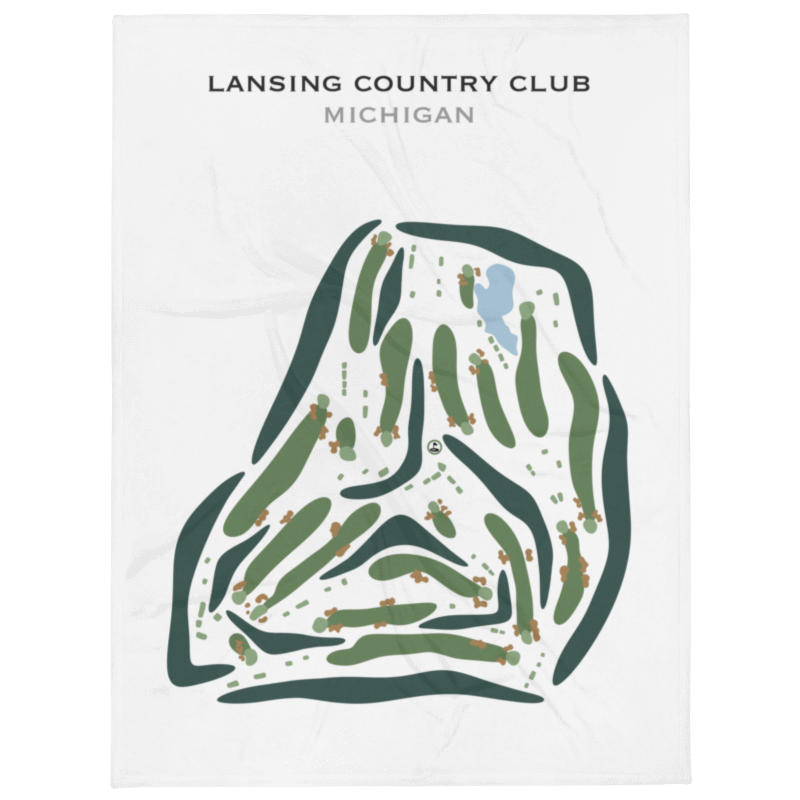 Lansing Country Club, Michigan - Printed Golf Courses