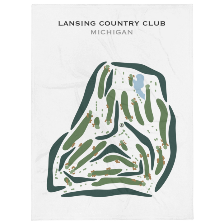 Lansing Country Club, Michigan - Printed Golf Courses