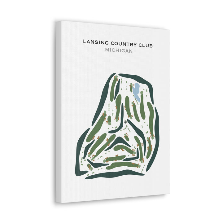 Lansing Country Club, Michigan - Printed Golf Courses