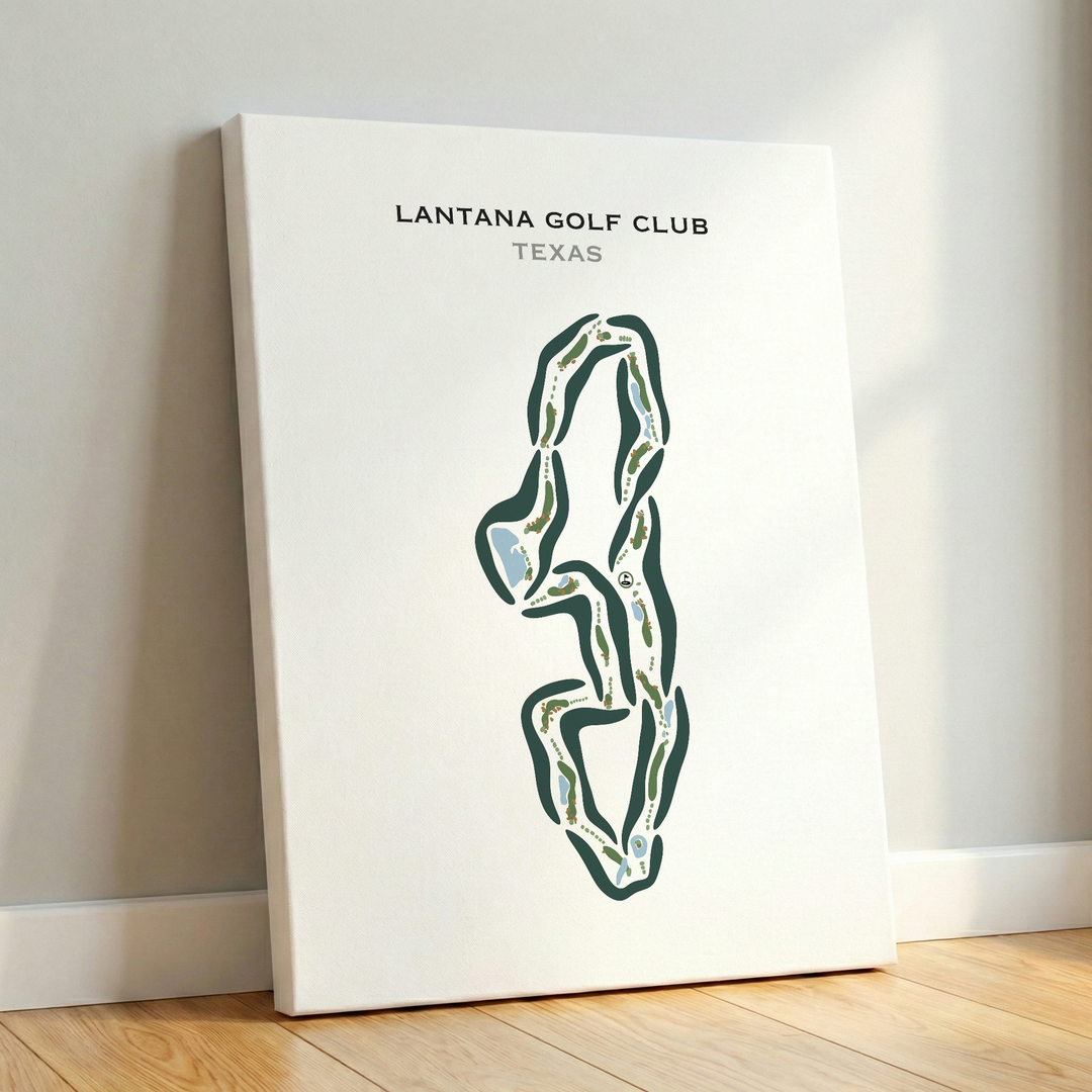 Lantana Golf Club, Texas - Printed Golf Courses