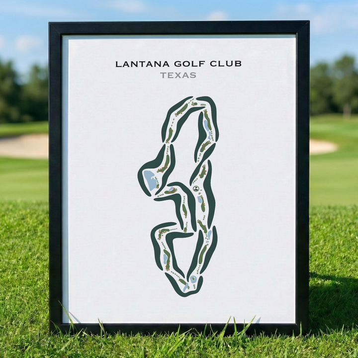 Lantana Golf Club, Texas - Printed Golf Courses