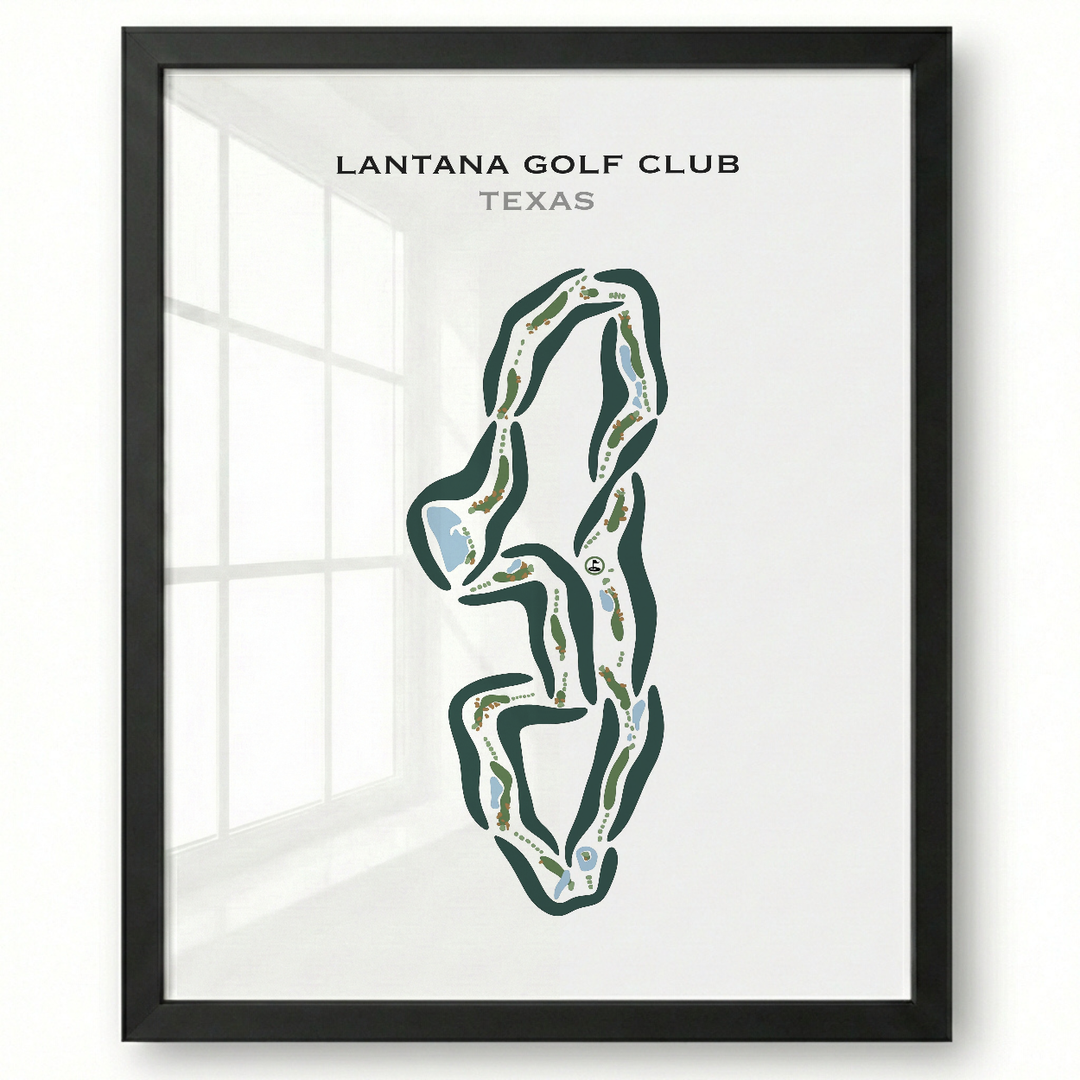 Lantana Golf Club, Texas - Printed Golf Courses