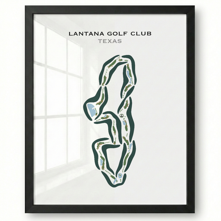 Lantana Golf Club, Texas - Printed Golf Courses
