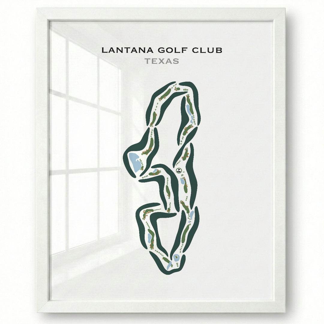 Lantana Golf Club, Texas - Printed Golf Courses