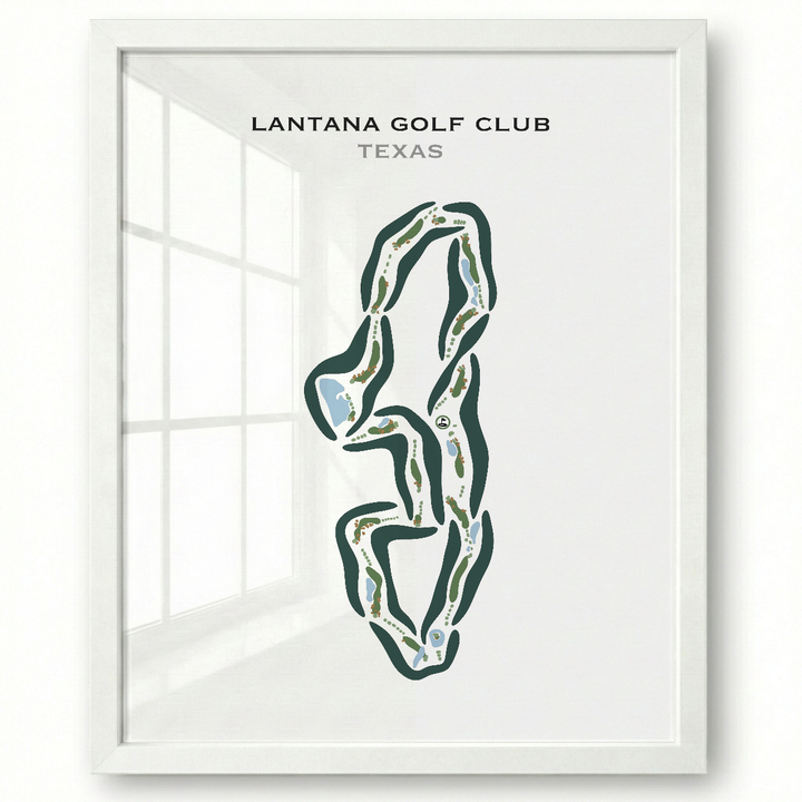 Lantana Golf Club, Texas - Printed Golf Courses