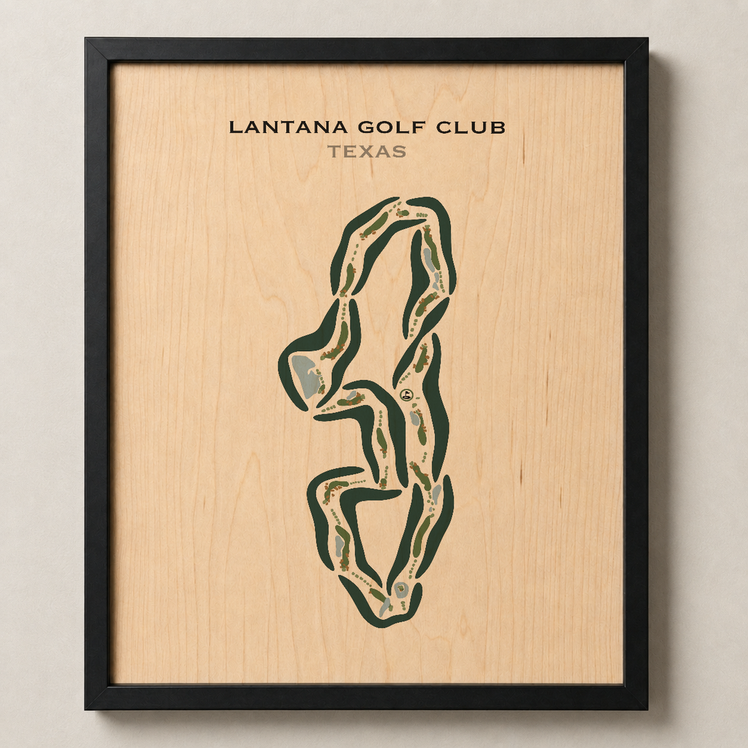 Lantana Golf Club, Texas - Printed Golf Courses
