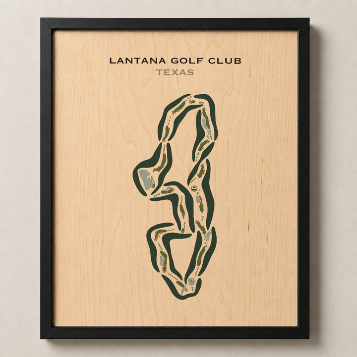 Lantana Golf Club, Texas - Printed Golf Courses
