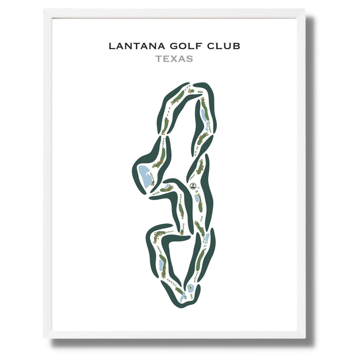 Lantana Golf Club, Texas - Printed Golf Courses