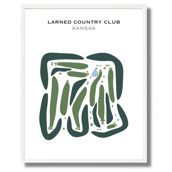 Larned Country Club, Kansas - Printed Golf Courses