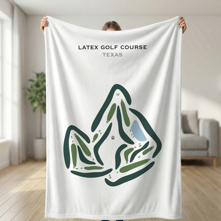 Latex Golf Course, Texas - Printed Golf Courses