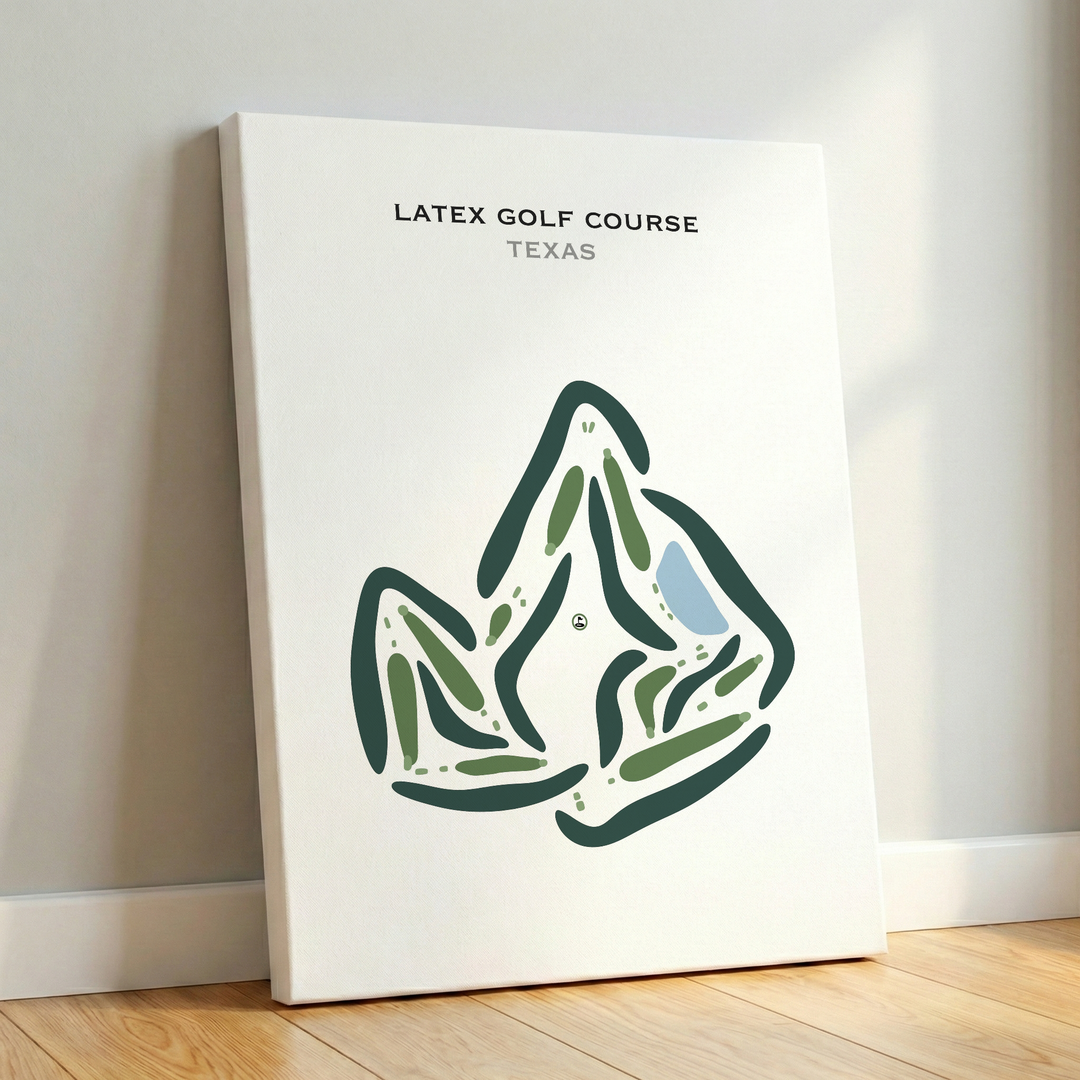 Latex Golf Course, Texas - Printed Golf Courses