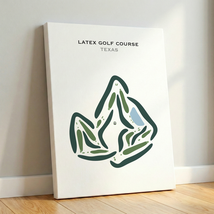 Latex Golf Course, Texas - Printed Golf Courses