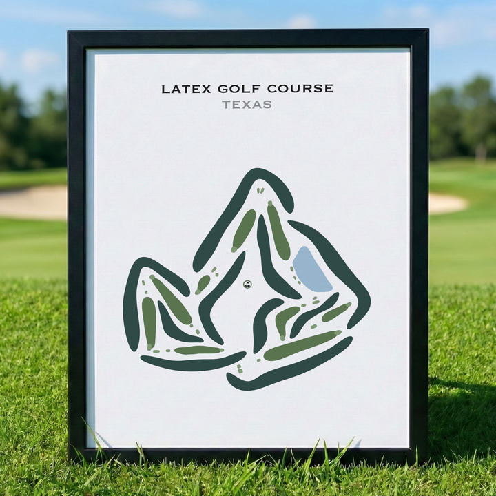 Latex Golf Course, Texas - Printed Golf Courses