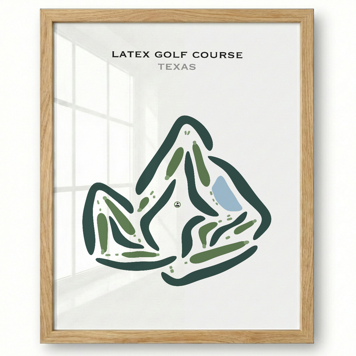 Latex Golf Course, Texas - Printed Golf Courses