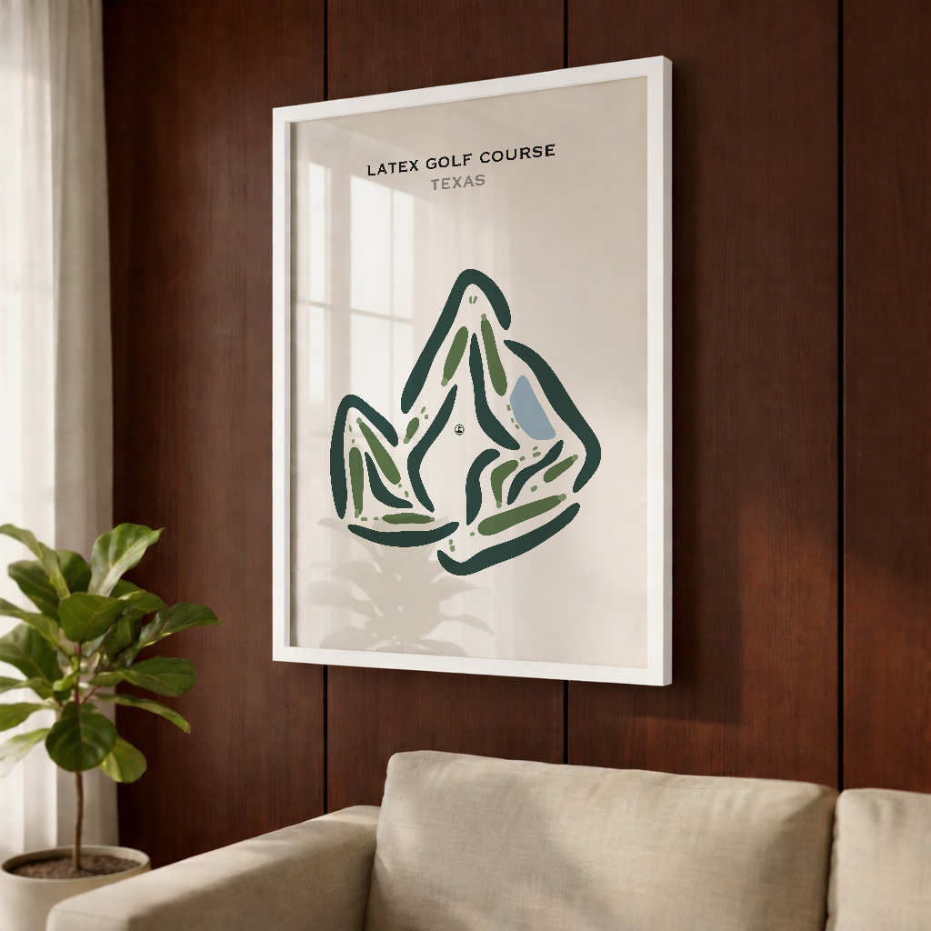 Latex Golf Course, Texas - Printed Golf Courses